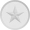Ekena Millwork Standard Grayson Star Rosette With Beveled Edge, 4"W x 4"H x 3/4"P ROSP040X040X075GRY07 - alternate 4